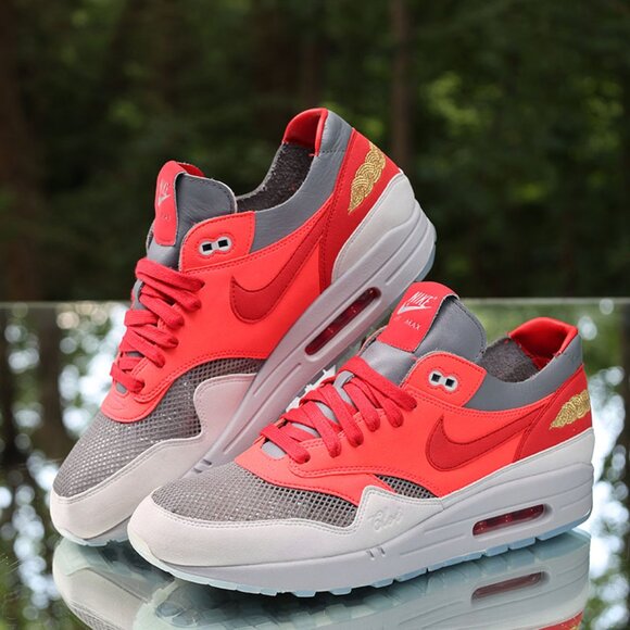 CLOT x Nike Air Max 1 Kiss Of Death Solar Red - Picture 4 of 13